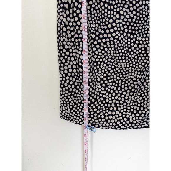 Just Taylor Polkadot Navy White Day Dress, Sz L - Picture 6 of 6